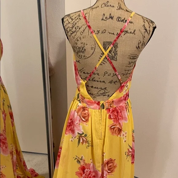 Xtaren Yellow Floral Maxi Dress - Picture 5 of 6